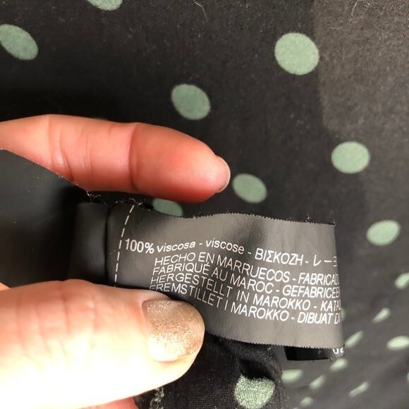 Zara Black Long Shirt Size XS - Picture 8 of 8